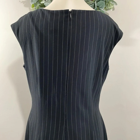 American Living Sleeveless Striped Side Ruffle Sheath Dress 12 - Picture 7 of 16